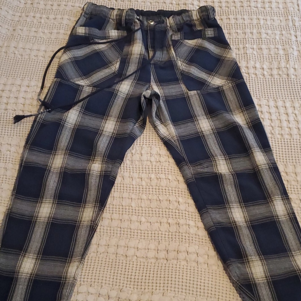 Free People plaid pants